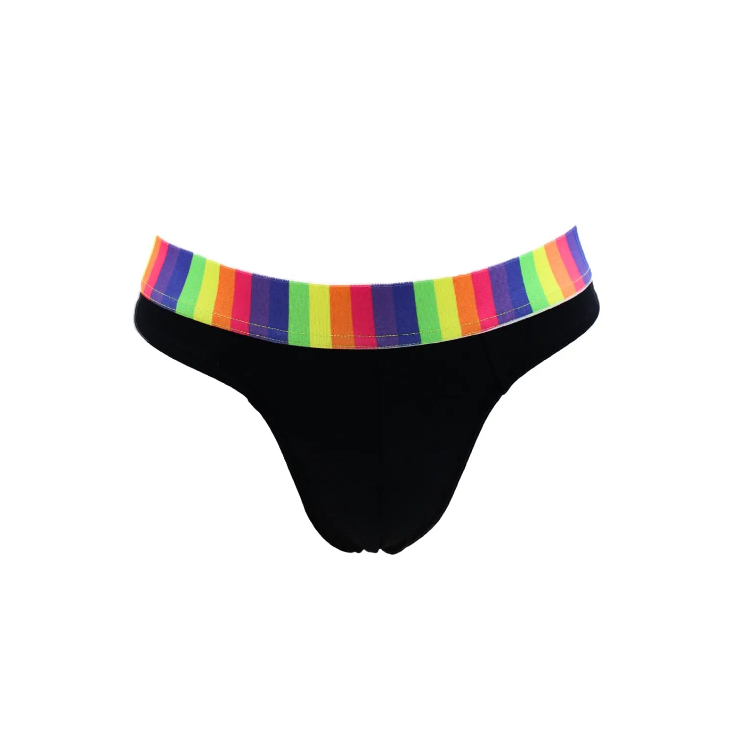 String Noir Confortable Homme Lookme Style Affirmé Ceinture Arc-en-Ciel Design Minimaliste Confort Quotidien Esthétisme Provocateur 80% Polyamide