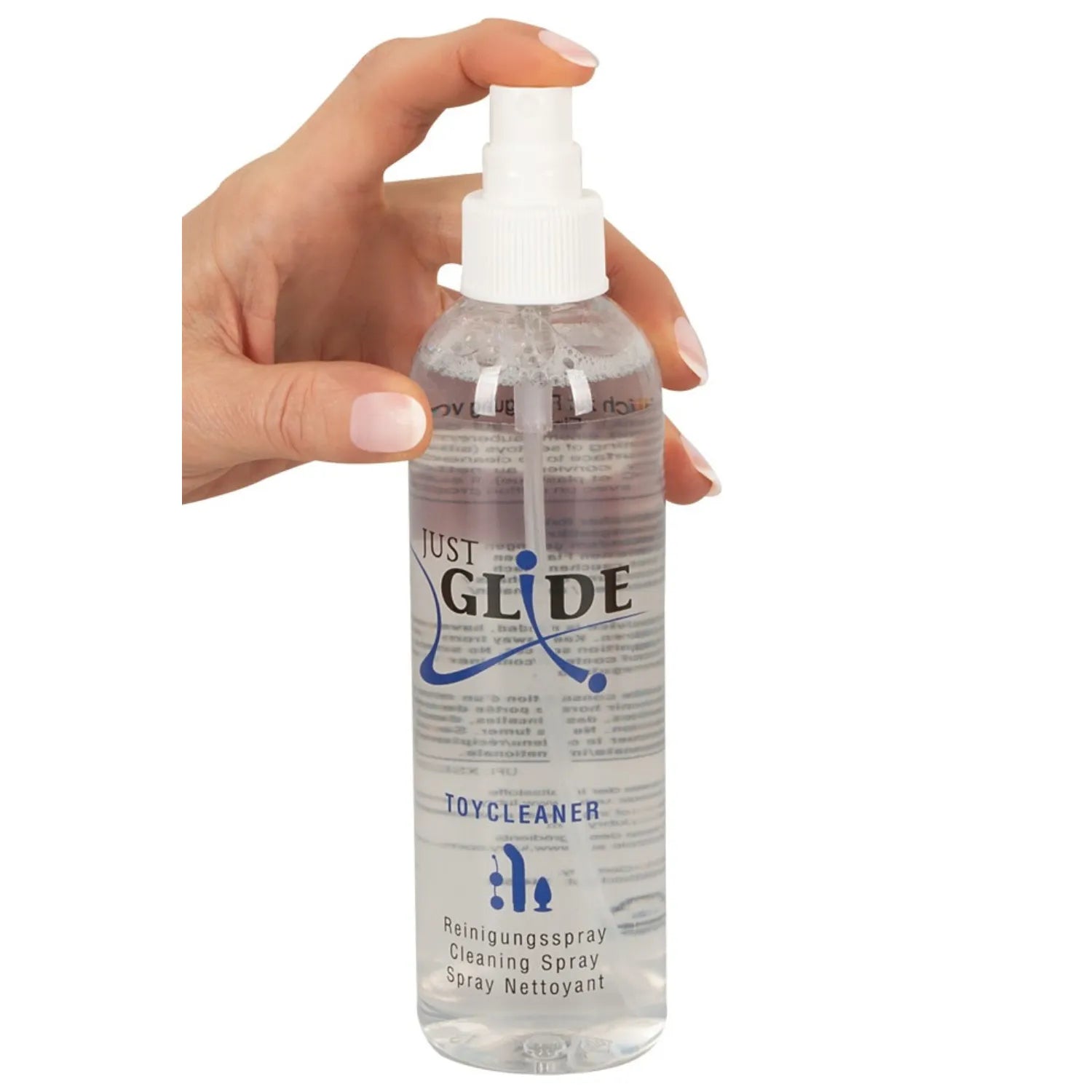 Spray Nettoyant pour Sextoys Just Glide Toy Cleaner 250ml Hygiène Profonde Douce et Économique