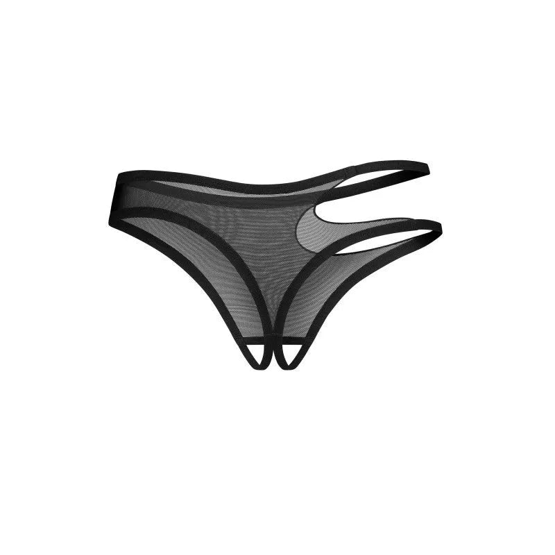 Saturis string ouvert noir