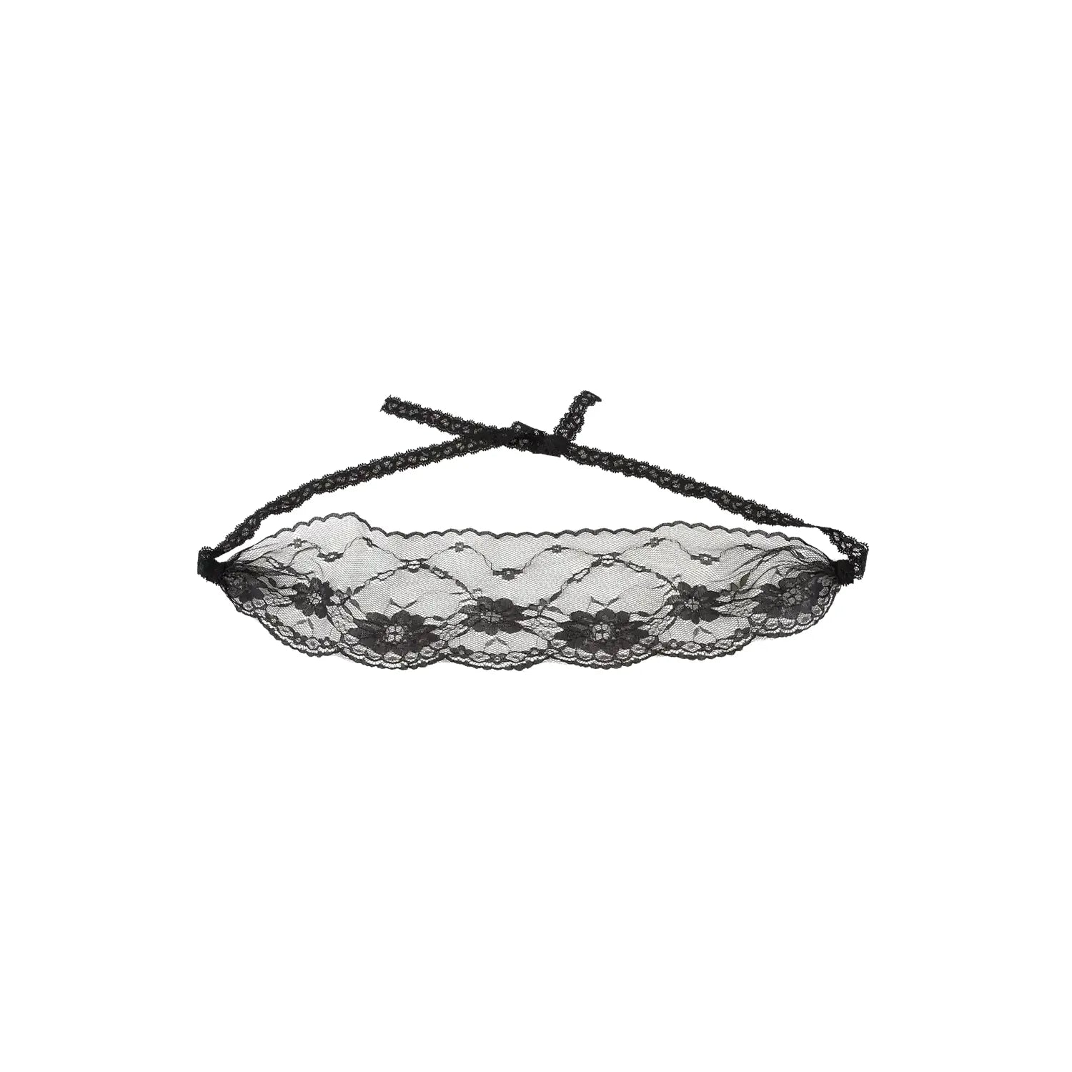 Masque yeux dentelle noire ajustable sensuel lingerie Cottelli Collection