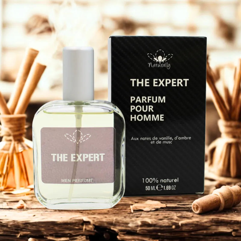 Parfum homme naturel sensuel vanille ambre musc apaisant camomille 50 ml