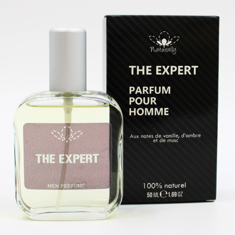 Parfum homme 100% naturel – Vanille, ambre  musc – 50 ml