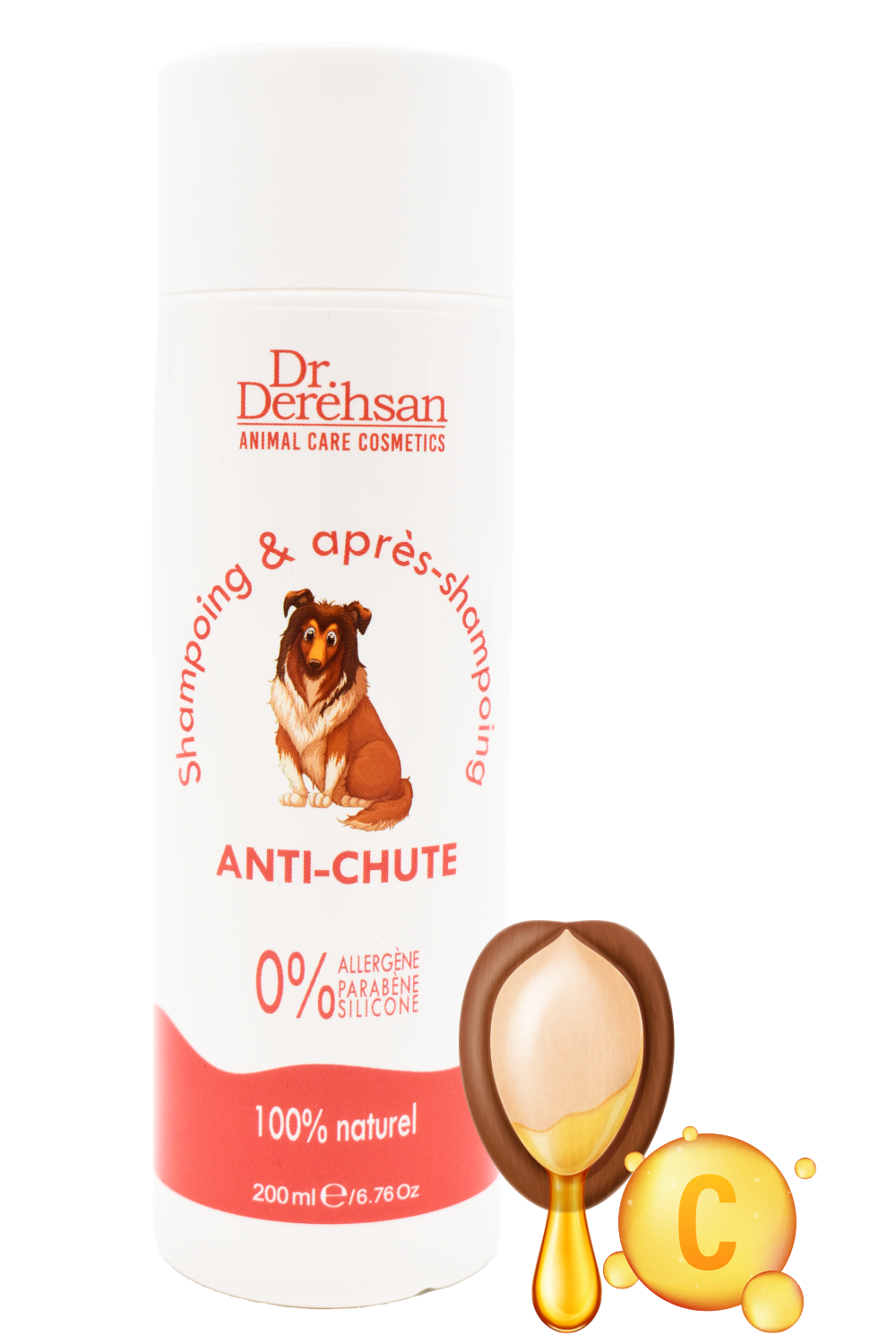 Shampoing pour chien - ANTI-CHUTE 200ml