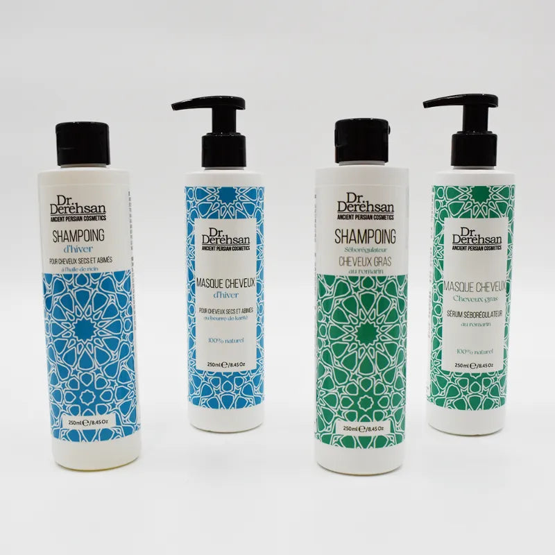 Shampoing naturel régulateur sébum cheveux gras romarin 250ml