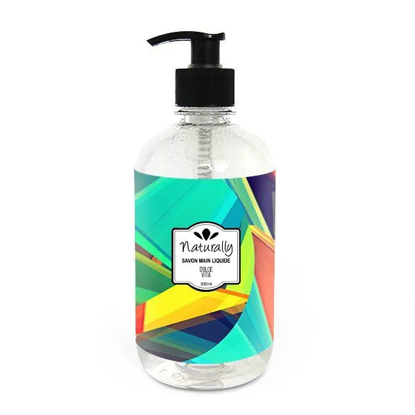 Savon liquide mains naturel sans sulfate musc blanc vanille 500ml