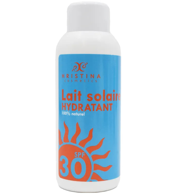 Lait solaire hydratant SPF30 protection UVA UVB Aloe Vera D-Panthénol 150ml