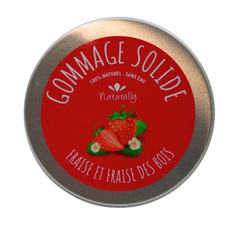 Gommage corporel naturel exfoliant fraise beurre karité hydratant peau douce