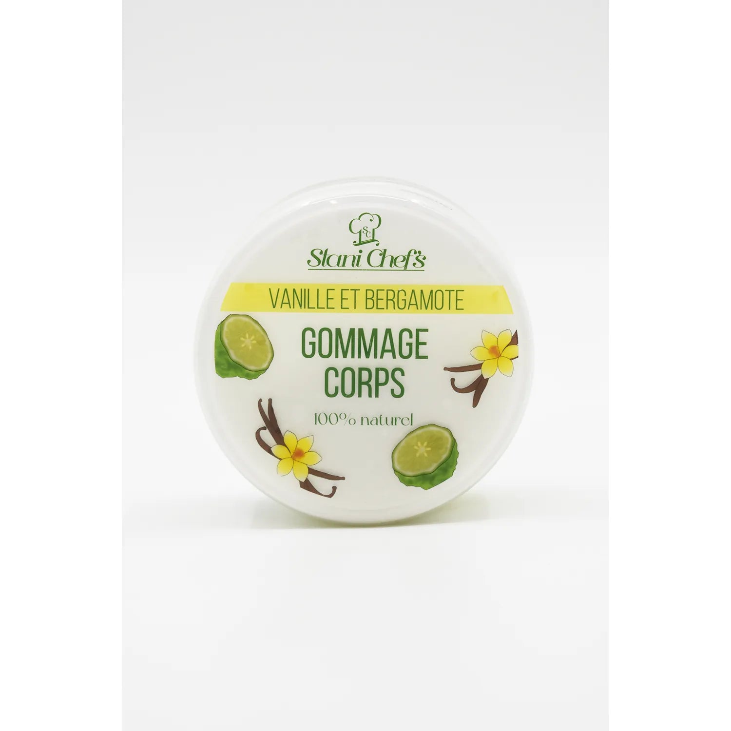 Gommage corps naturel vanille bergamote peaux sensibles hydratant revitalisant 250ml
