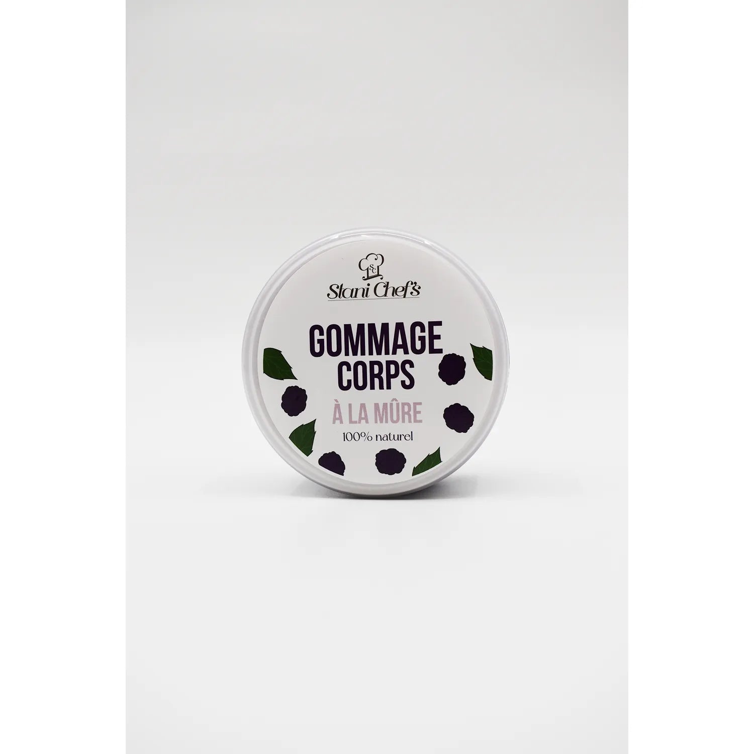 Gommage corps naturel mûre huile amande douce hydratation peau soyeuse