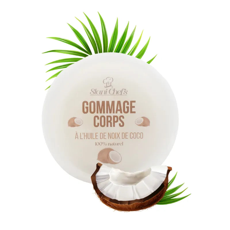 gommage corps huile noix coco amande peau douce hydratation naturelle