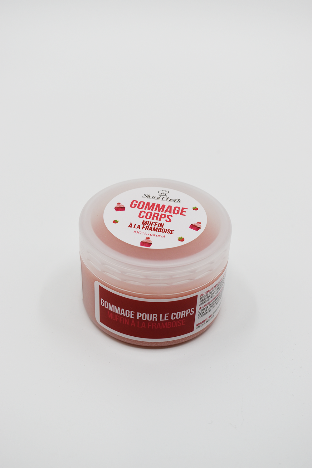 Gommage corps - muffin à la framboise - 100ml 100% naturel