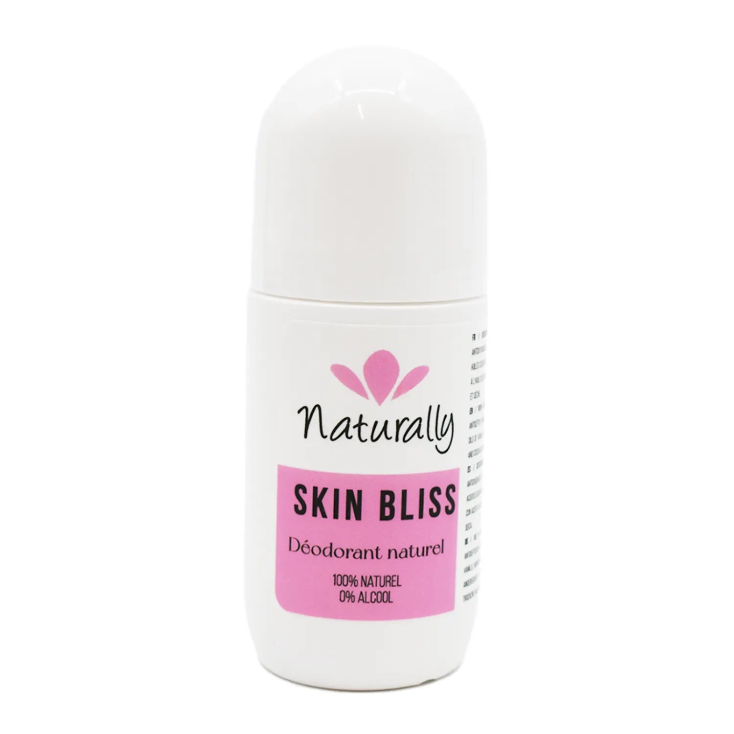 Déodorant roll-on naturel sans aluminium peau sensible parfum vanille bergamote