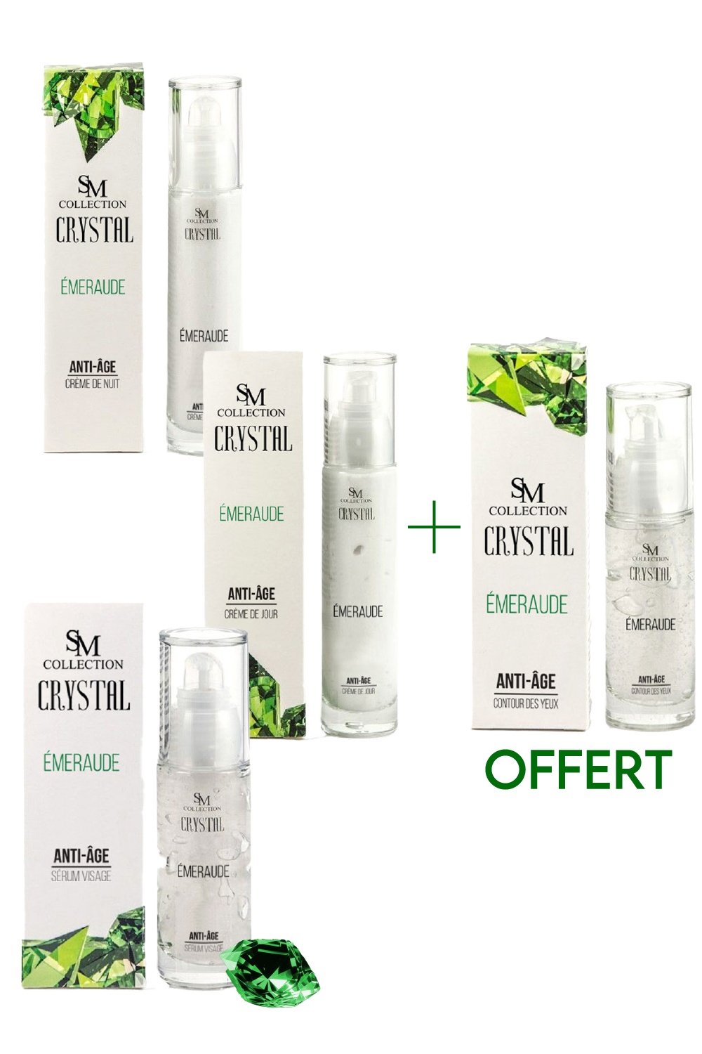 Gamme complète anti-âge - Émeraude 100% naturelle