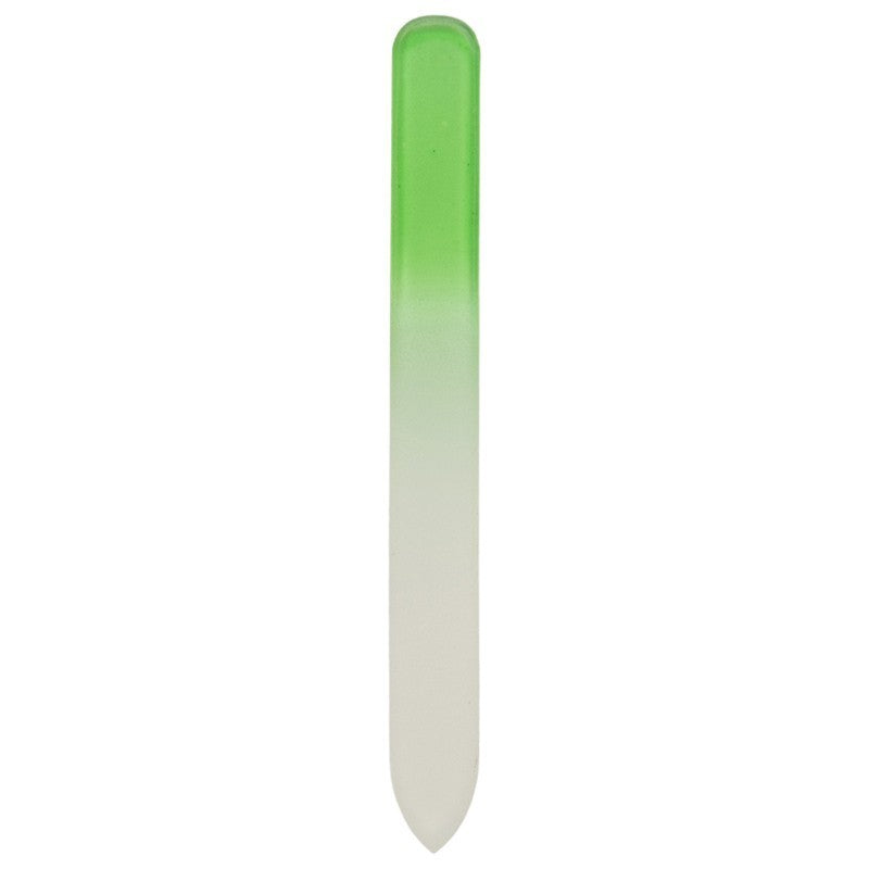 Lime à ongles verte en verre