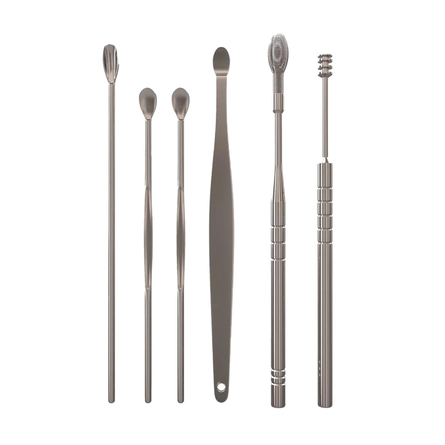 Kit nettoyage oreilles inox 6 outils sécurité massage apaisant transport facile
