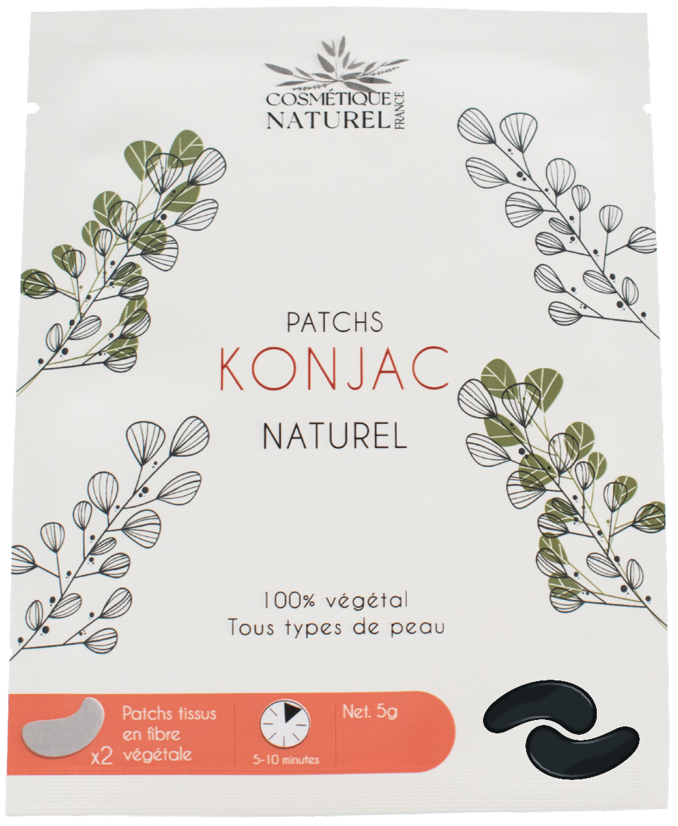 Patchs contours des yeux au Konjac - Charbon de bambou