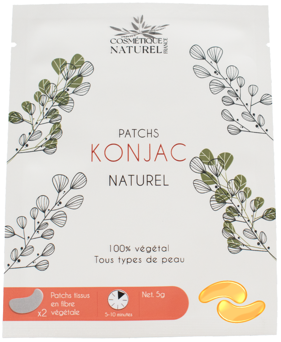 Patchs contours des yeux au Konjac - Curcuma