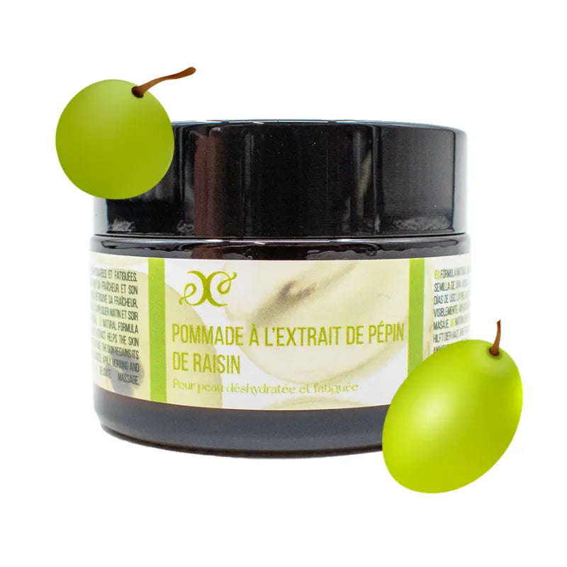 Baume visage onctueux régénérant peau fatiguée cire abeille pépins raisin