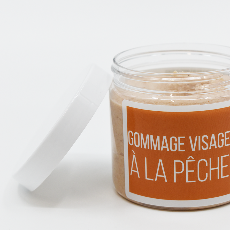 Gommage visage pêche - 200ml 100% naturel