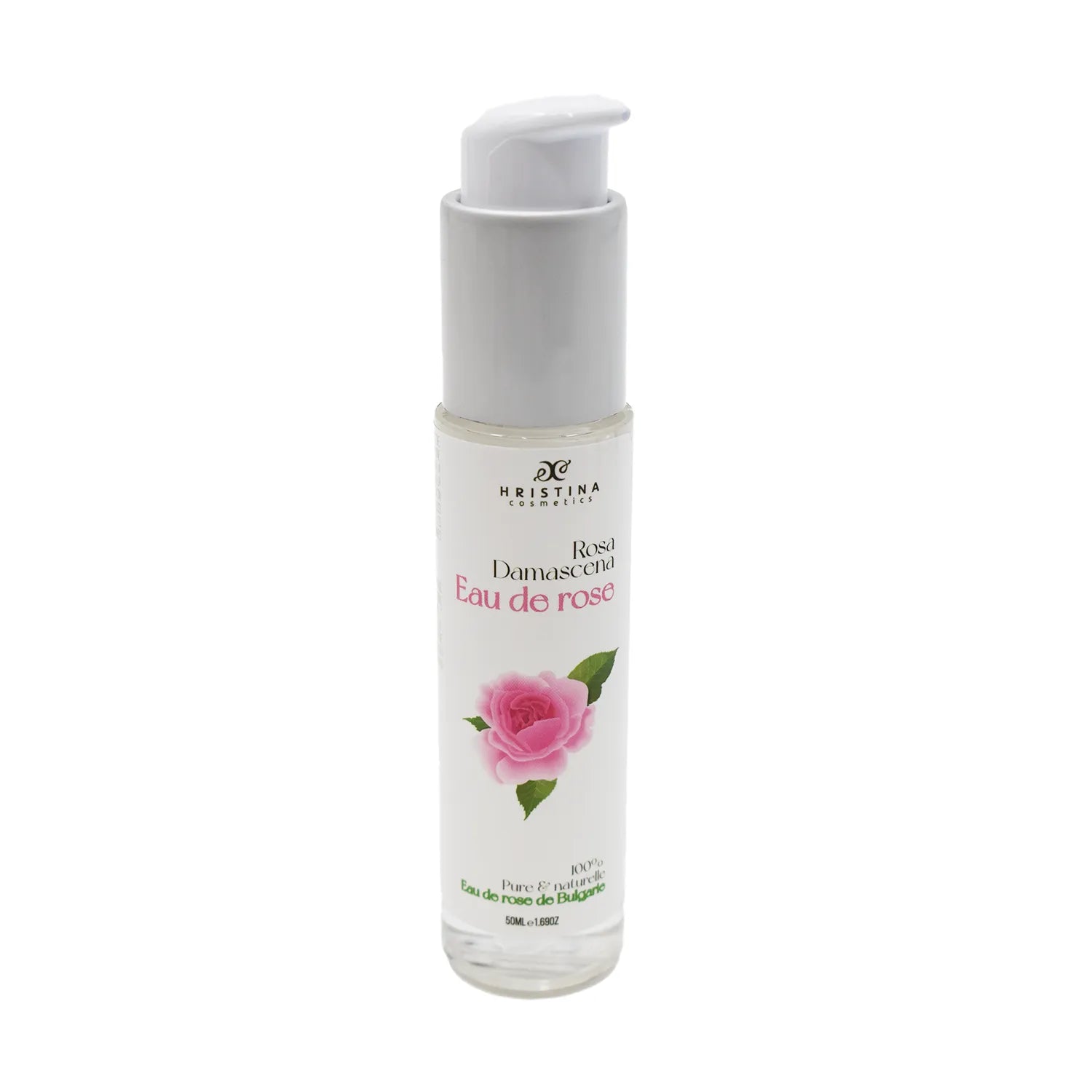 Eau florale pure rose de Bulgarie peau sensible hydratation naturelle 50ml