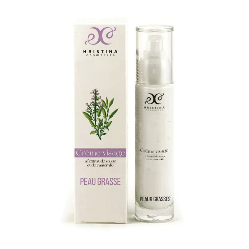 Crème visage hydratante naturelle pour peaux mixtes à grasses brillance 50ml