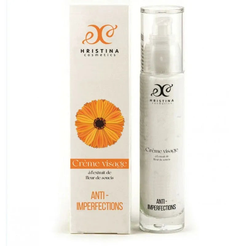 Crème visage 100% naturelle peaux acnéiques anti-brillance pores dilatés 50ml