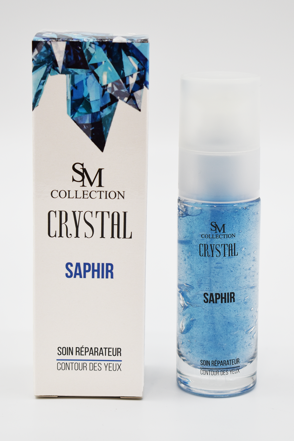 Crème pour le contour des yeux à la poudre de saphir 30ml 100% naturelle