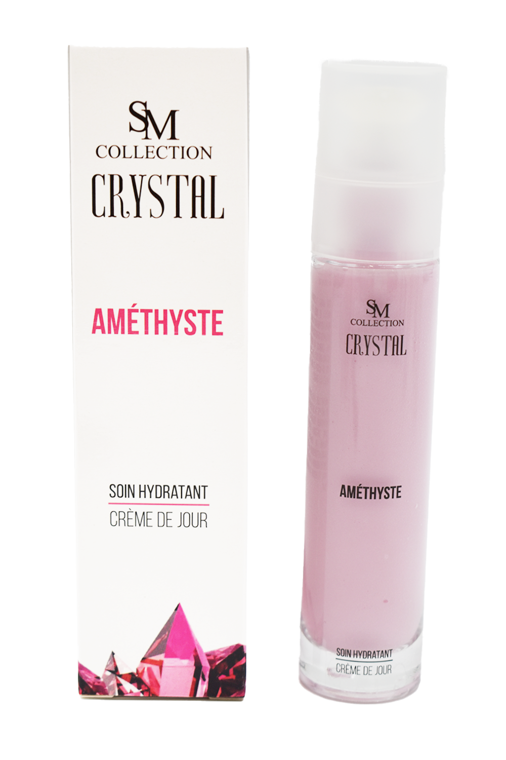 Crème de jour à la poudre d'améthyste 50ml 100% naturelle