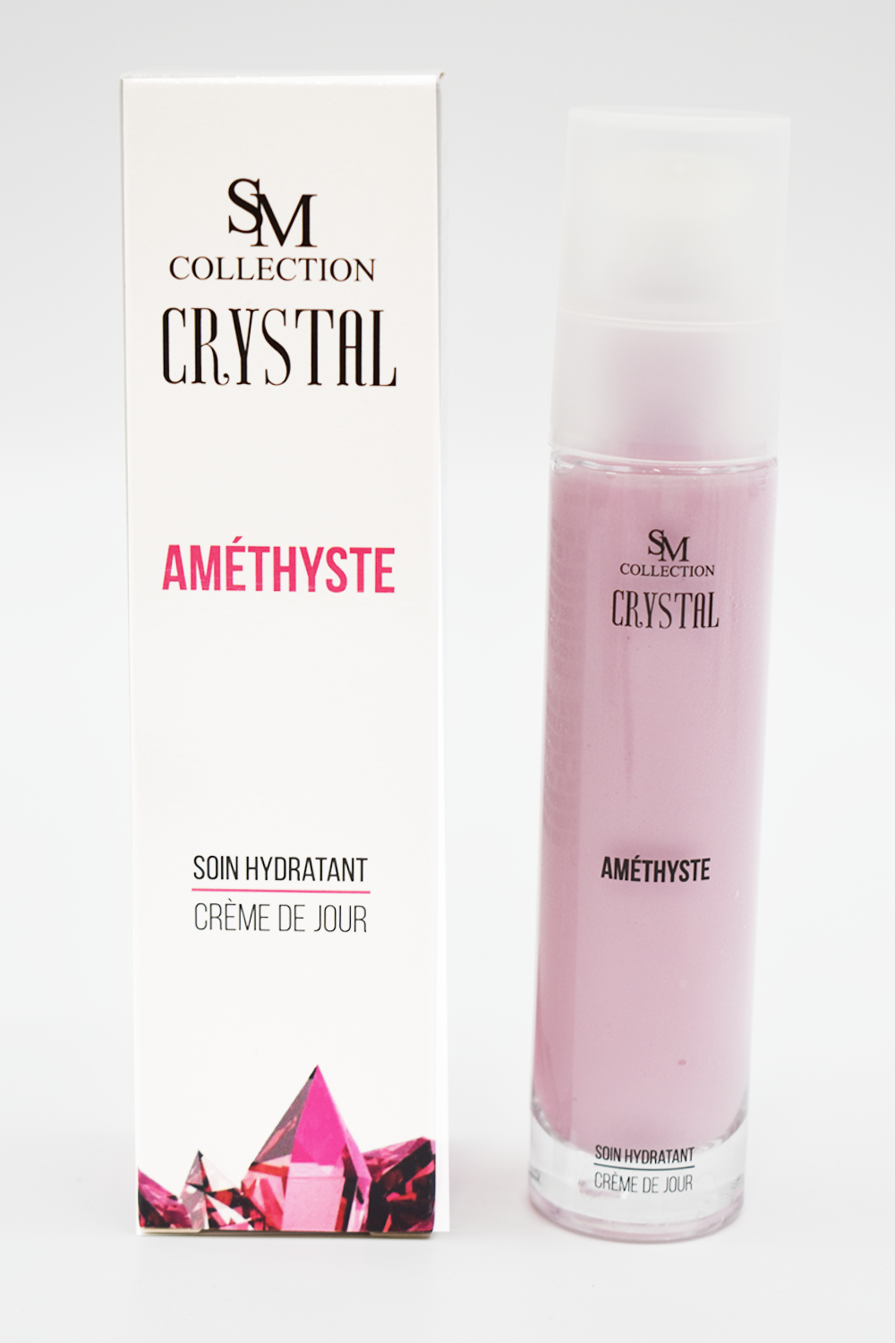 Crème de jour à la poudre d'améthyste 50ml 100% naturelle