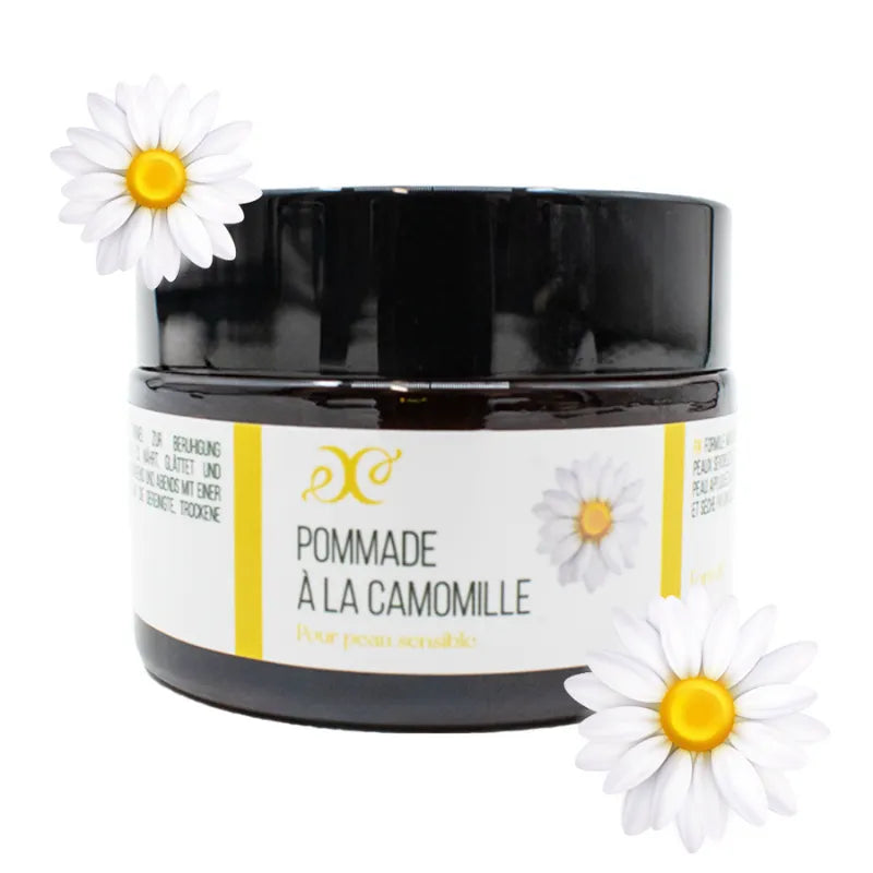 Baume hydratant onctueux peau sèche sensible cire abeille camomille amande douce