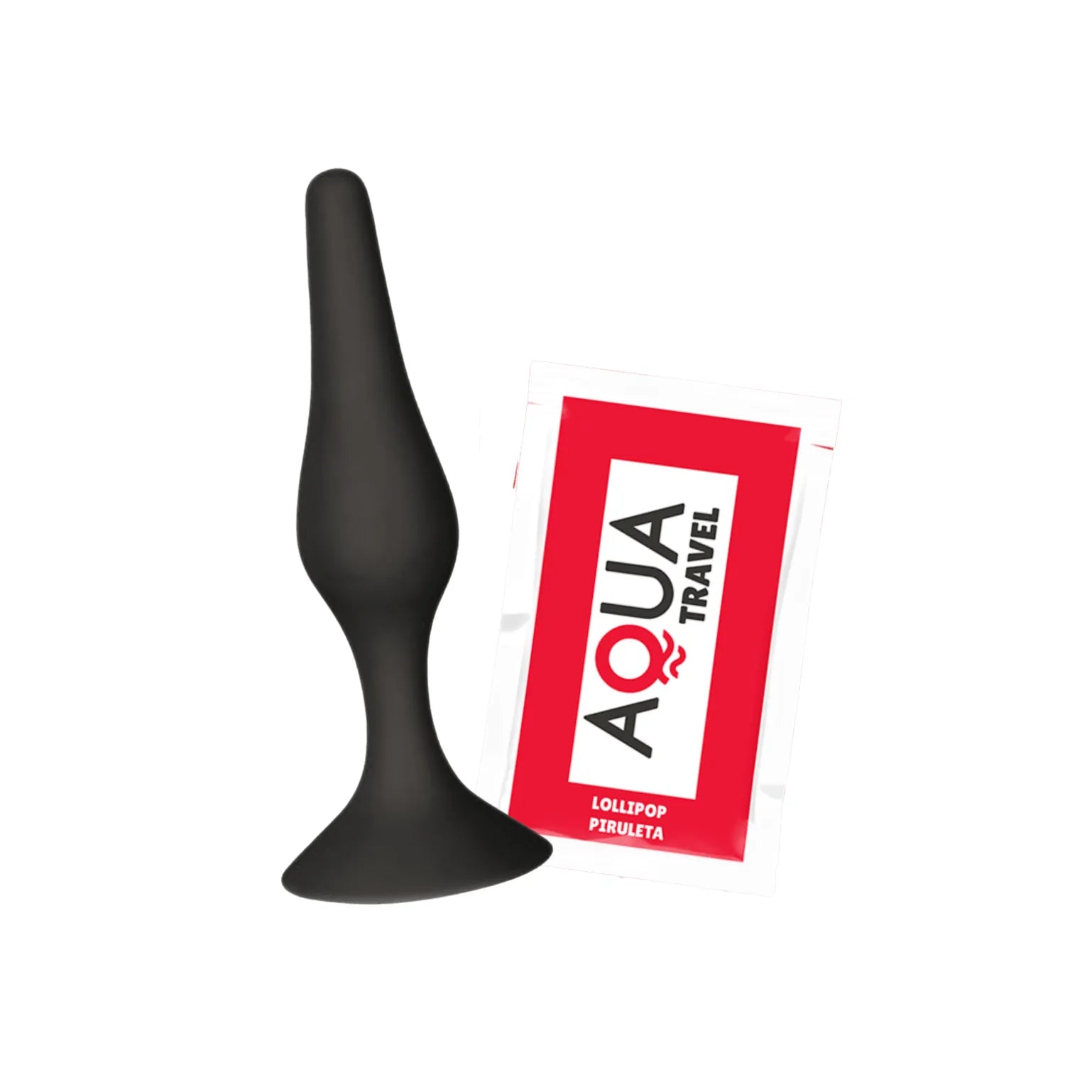 Plug Anal Silicone Noir Ventouse Puissante Texture Veloutée Débutants 10,5 cm