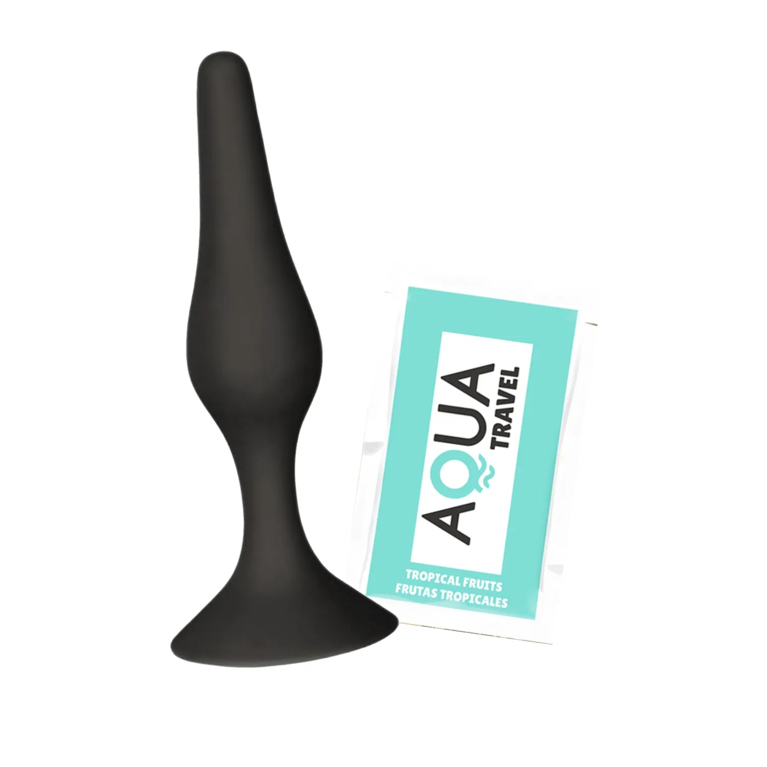 Plug Anal Noir Silicone Premium Ventouse Puissante Étanche Débutants Expérimentés 11,3 cm