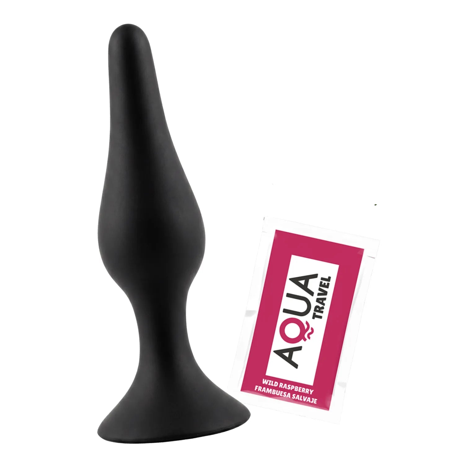 Plug Anal Silicone Noir Ventouse Puissante 15 cm Confort Sensations Accrues