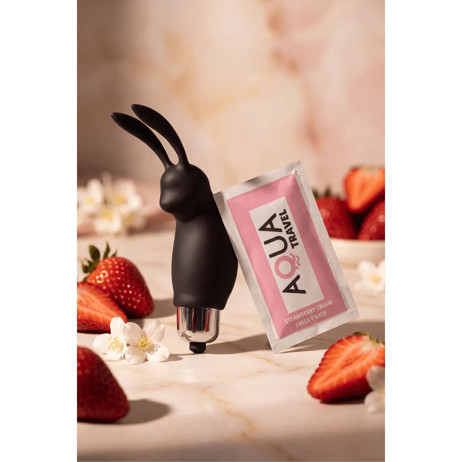 Mini Stimulateur Clitoridien Silicone Doux Vibrations Puissantes Lapin Noir Discret