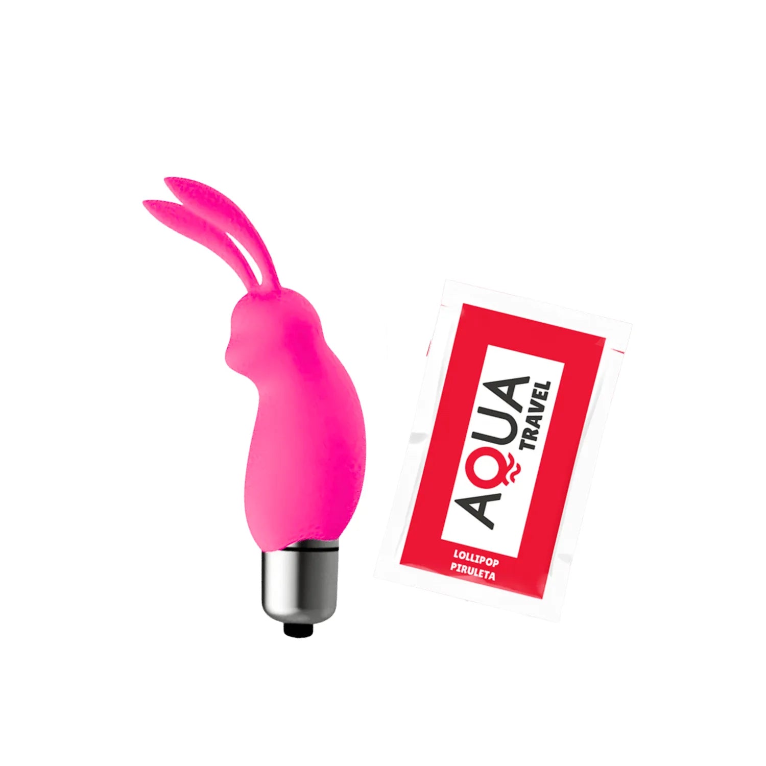 Mini stimulateur clitoridien silicone doux oreilles lapin rose puissant compact