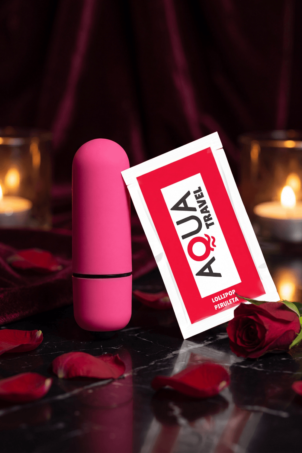 Mini Vibromasseur Bullet Rose + 1 dosette lubrifiant — Pocket Pleasure