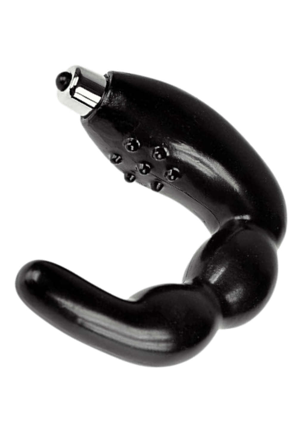 Stimulateur de Prostate Vibrant Noir + 1 dosette lubrifiant — Pocket Pleasure