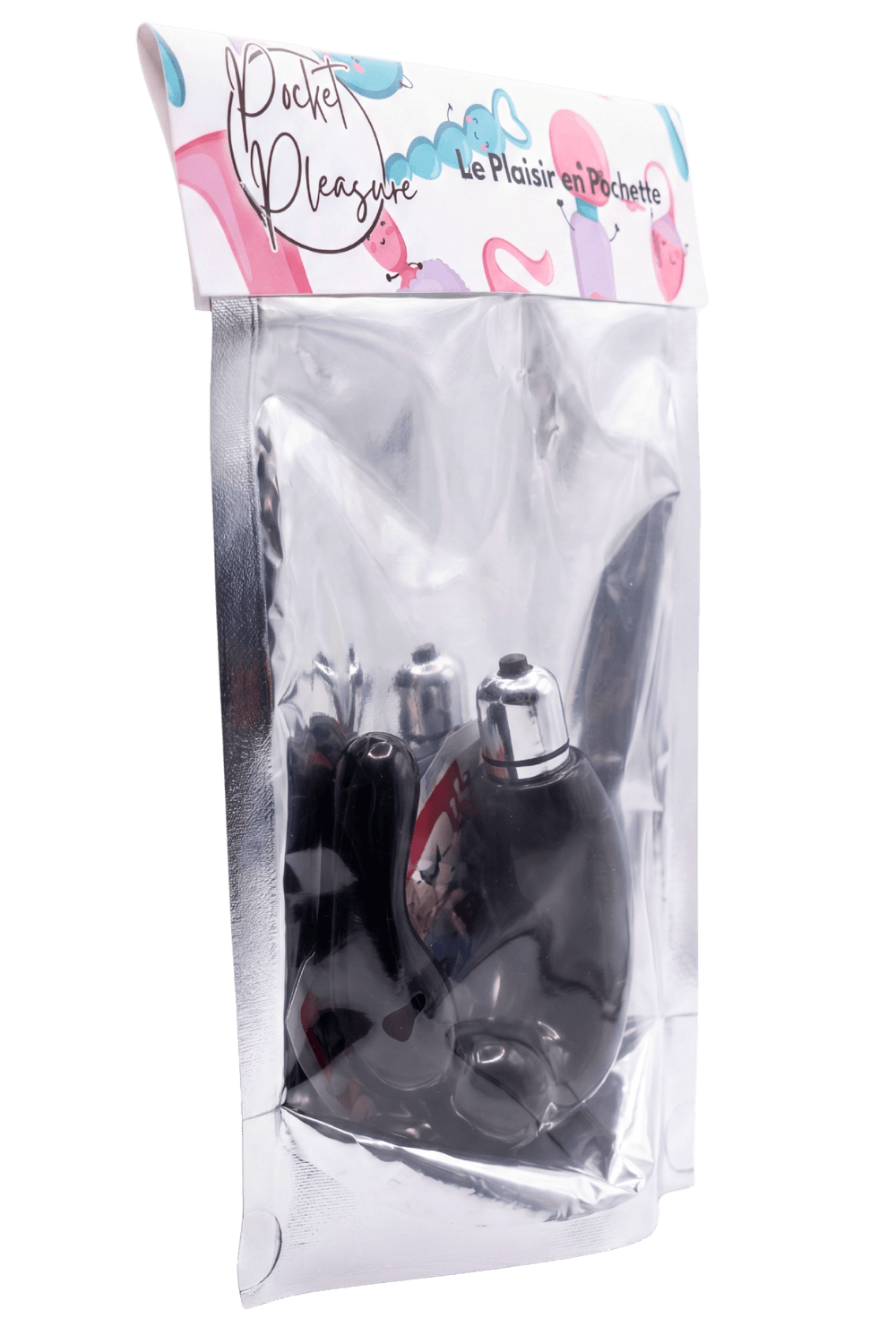 Stimulateur de Prostate Vibrant Noir + 1 dosette lubrifiant — Pocket Pleasure