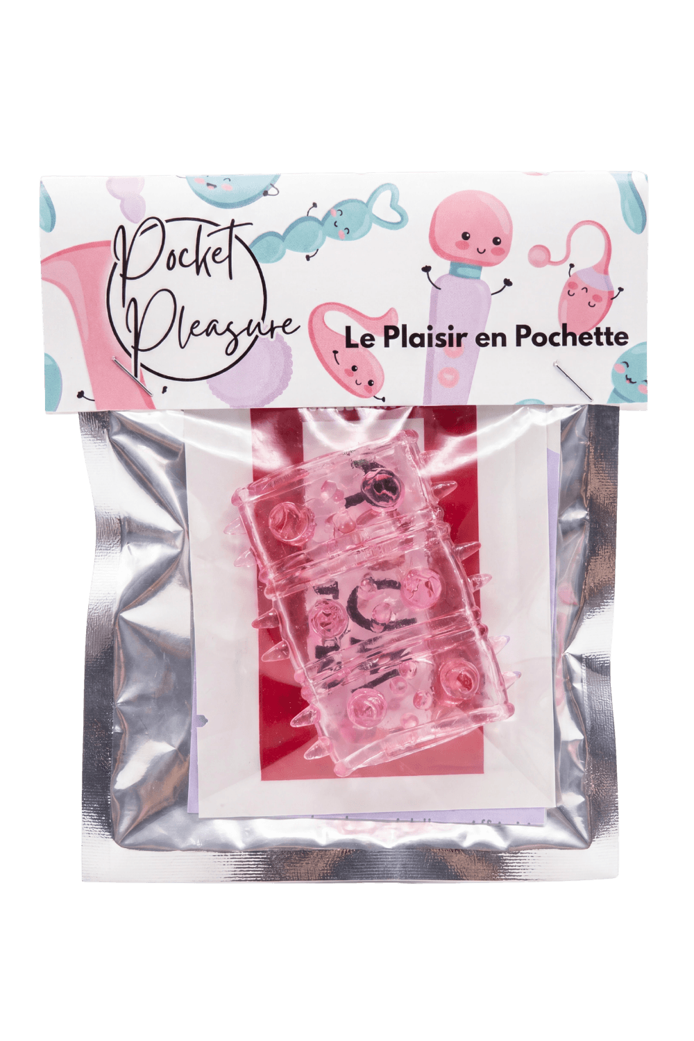Gaine Pénienne Picots Rose + 1 dosette lubrifiant — Pocket Pleasure