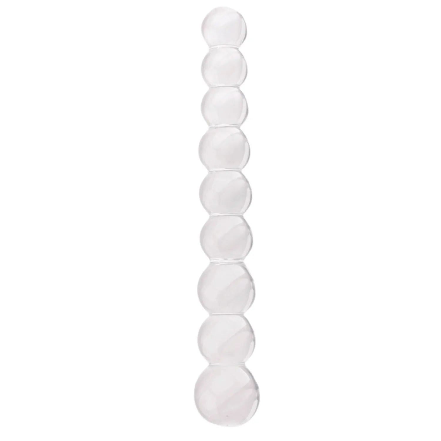 Chapelet Anal en Verre Transparent + 1 dosette de lubrifiant — Pocket Pleasure