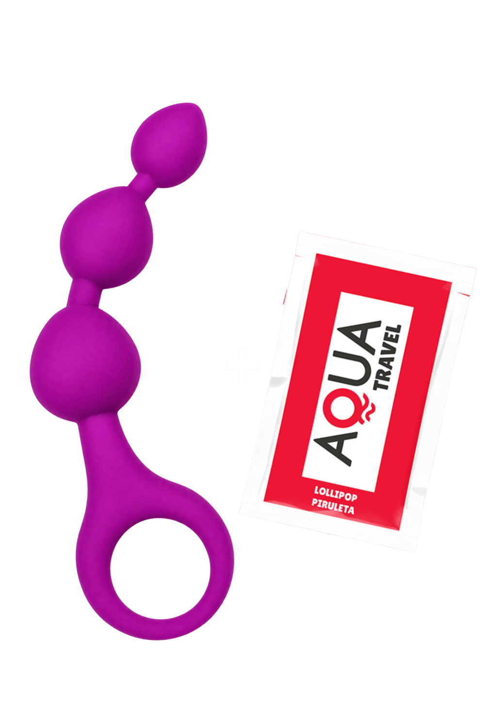 Chapelet Anal 3 Boules Fuchsia Silicone + 1 dosette de lubrifiant — Pocket Pleasure