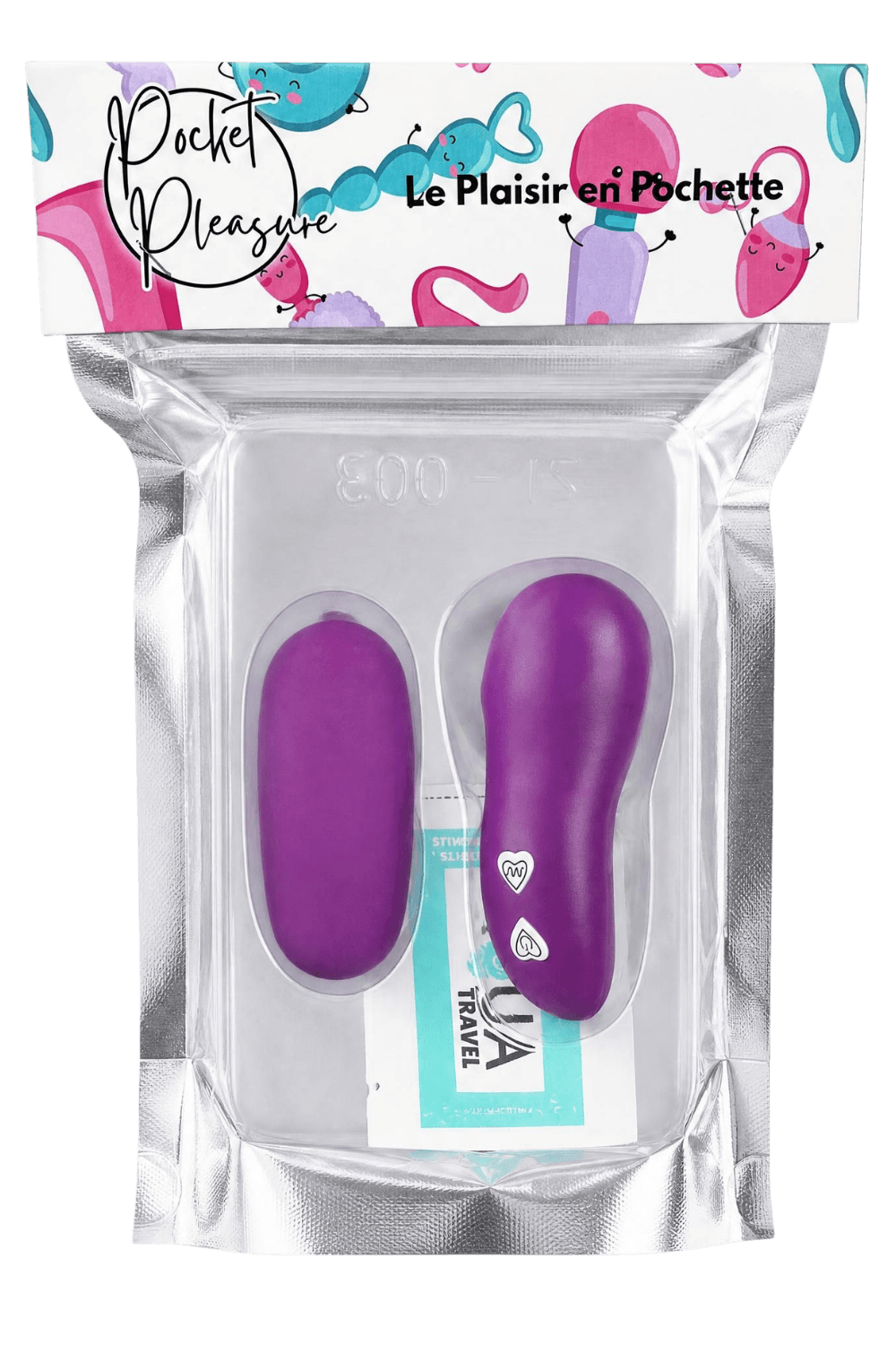 Œuf Vibrant Télécommandé 7 Vitesses Violet + 1 dosette de lubrifiant — Pocket Pleasure