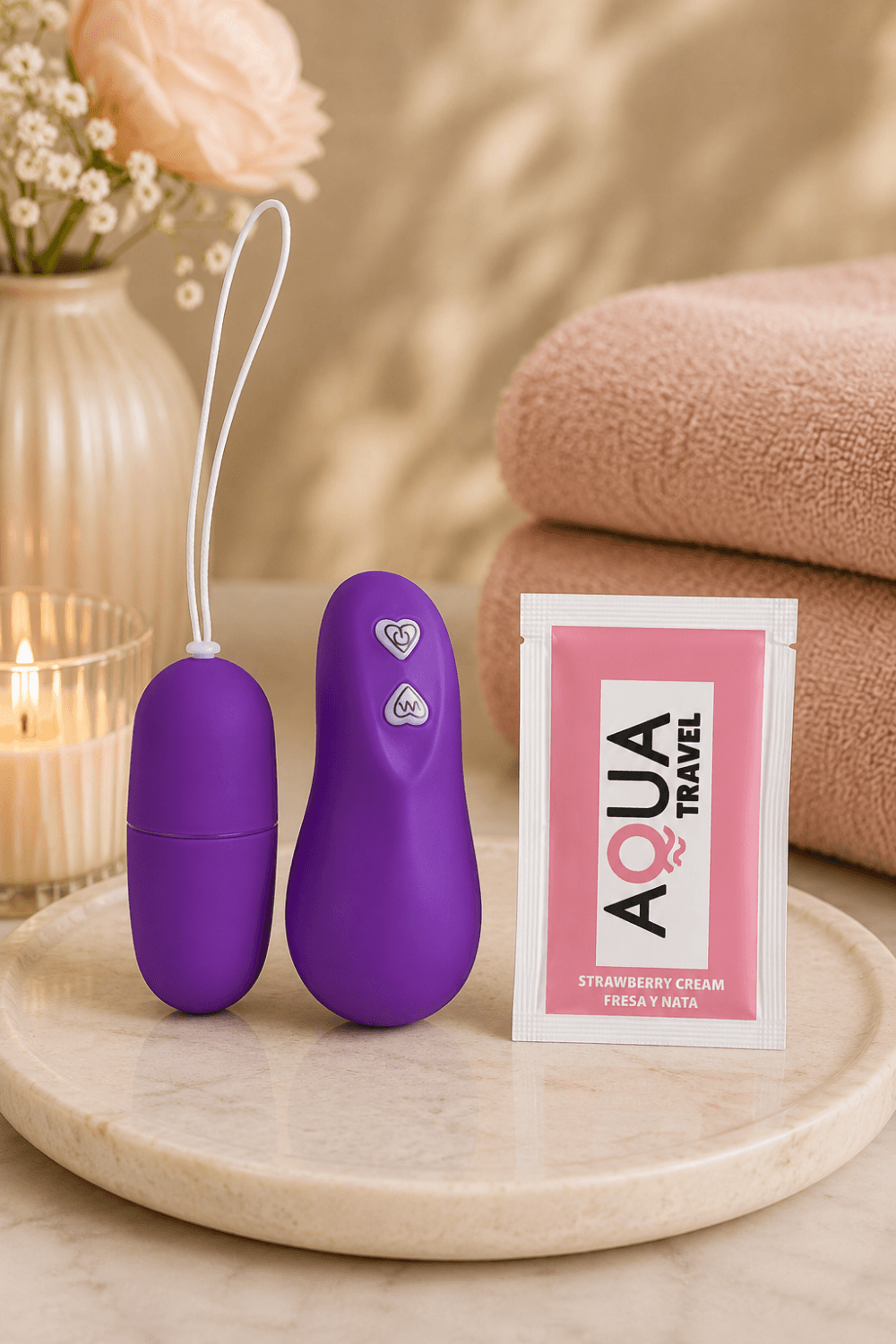 Œuf Vibrant Télécommandé 7 Vitesses Violet + 1 dosette de lubrifiant — Pocket Pleasure