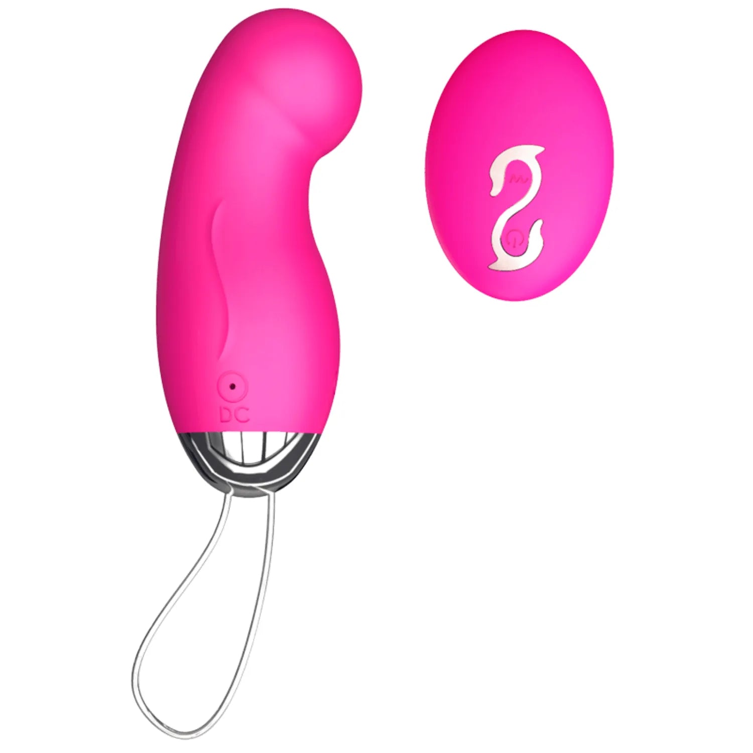 Œuf Vibrant Télécommandé Silicone Ergonomique Rose Rechargeable USB 10 Modes Plaisir Couple