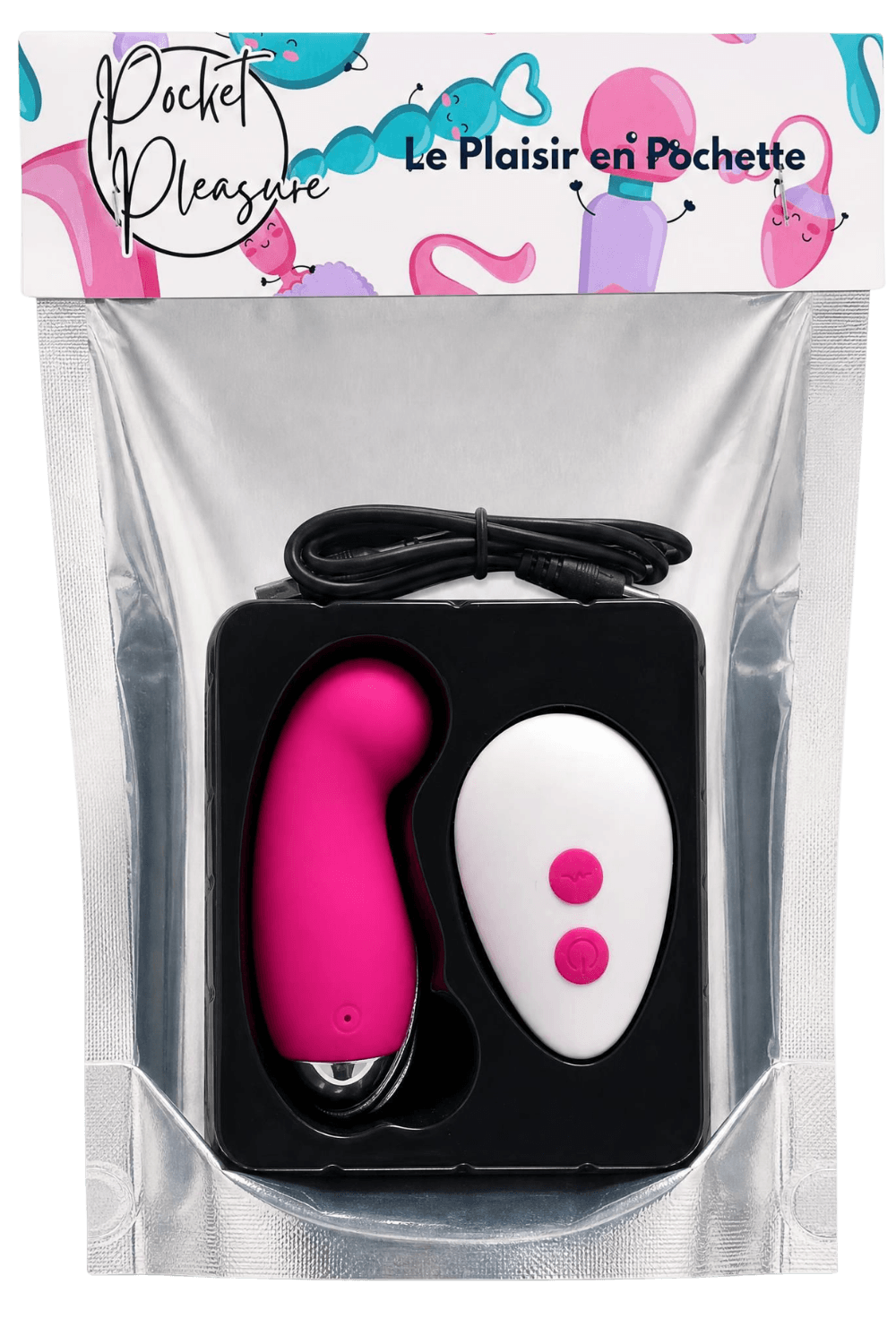Œuf Vibrant Télécommandé 10 Modes Rose + 1 dosette de lubrifiant — Pocket Pleasure