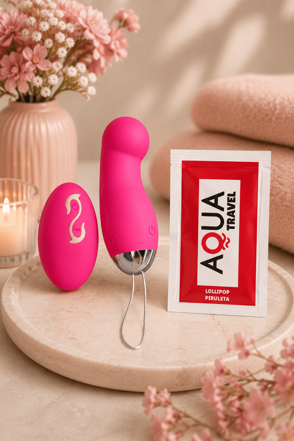 Œuf Vibrant Télécommandé 10 Modes Rose + 1 dosette de lubrifiant — Pocket Pleasure