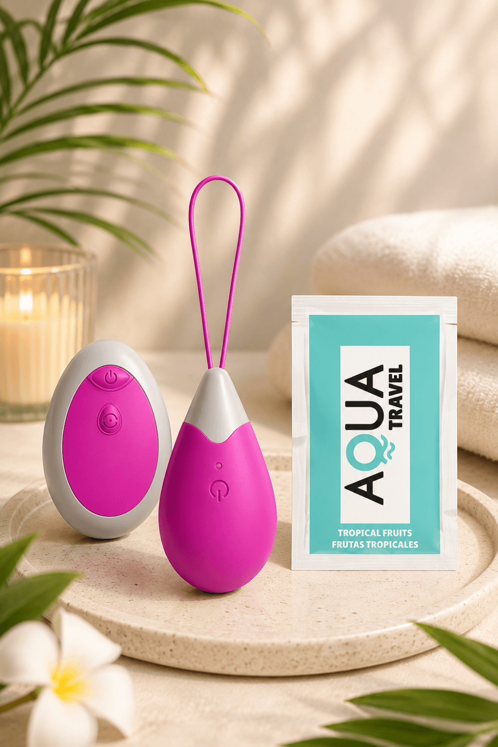 Œuf Vibrant Télécommandé 10 Modes Fuchsia + 1 dosette de lubrifiant — Pocket Pleasure