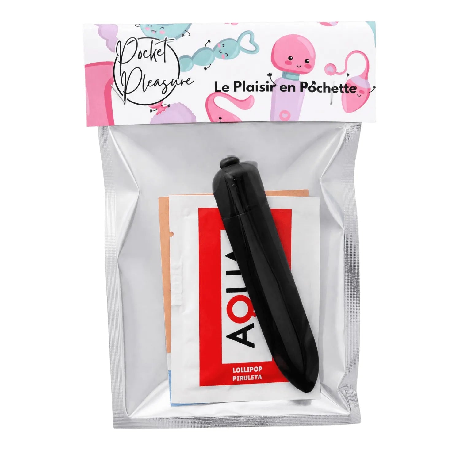 Mini Vibromasseur Bullet Noir 10 Vitesses + 1 dosette de lubrifiant — Pocket Pleasure