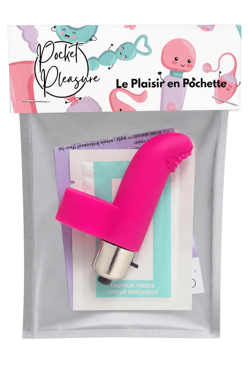 Doigt Chinois Vibrant Picots Rose + 1 dosette de lubrifiant — Pocket Pleasure