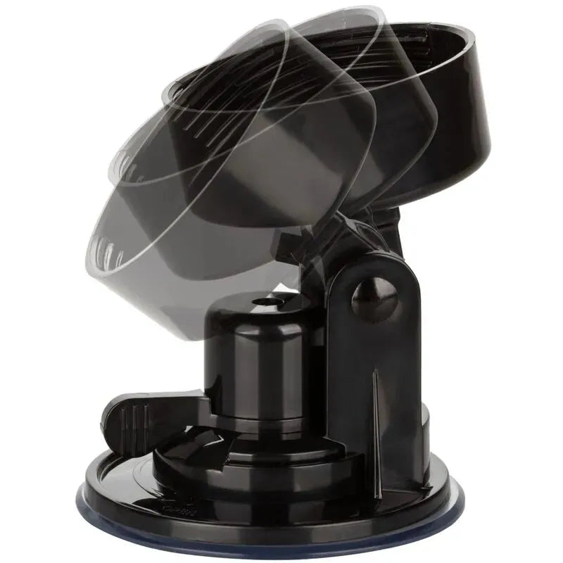Accessoire d'aspiration noir pour masturbateurs Private, fixation murale, rotation ajustable, surface lisse.